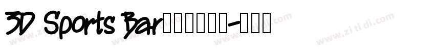 3D Sports Bar字体免费下载字体转换